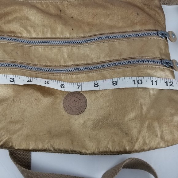Kipling Alvar Cross Body Bag Gold Strap Purse - Picture 13 of 14
